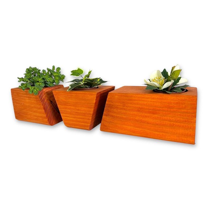 Porta macetero lingot3 de madera para suculentas color alerce-1