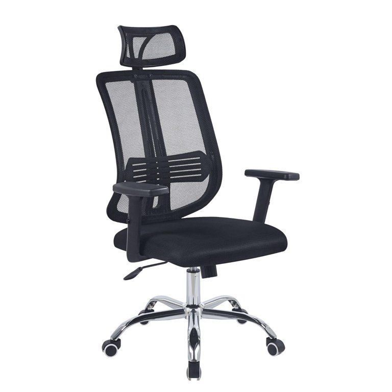 Silla Ergonómica Para Escritorio U Oficina Color Negro-0