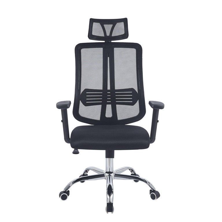 Silla Ergonómica Para Escritorio U Oficina Color Negro-2