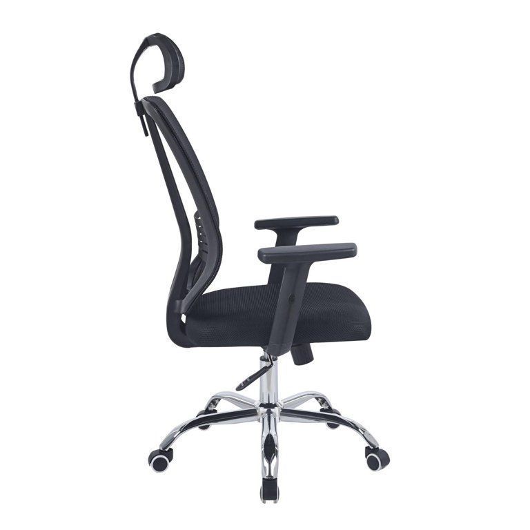 Silla Ergonómica Para Escritorio U Oficina Color Negro-3