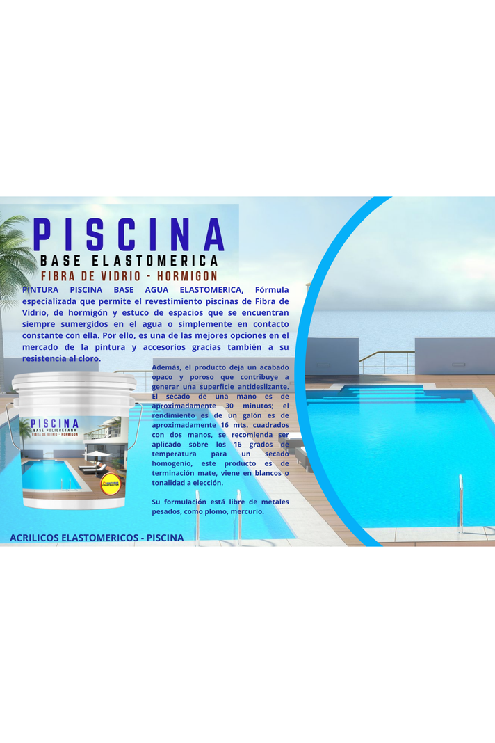 Pintura para Piscina Verde Turquesa  Tineta 16Lts-5