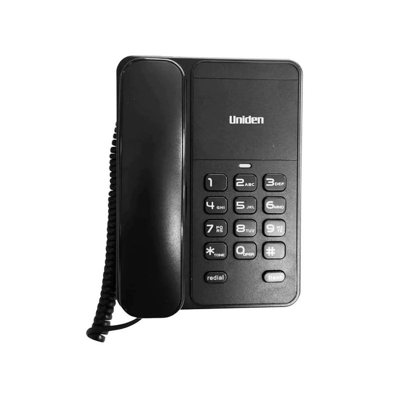 Teléfono Fijo Sobremesa Uniden Color Negro - Shopyclick-0