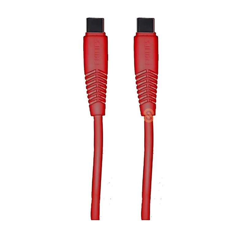 Cable Usb-c A Usb-c 1.2m Rojo Philips Dlc5531r - SC-1