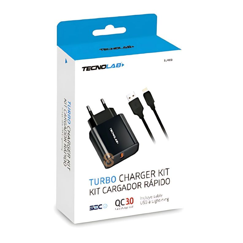 Cargador Rápido Qc3.0 18w Con Cable Lightning Colores - SC-1