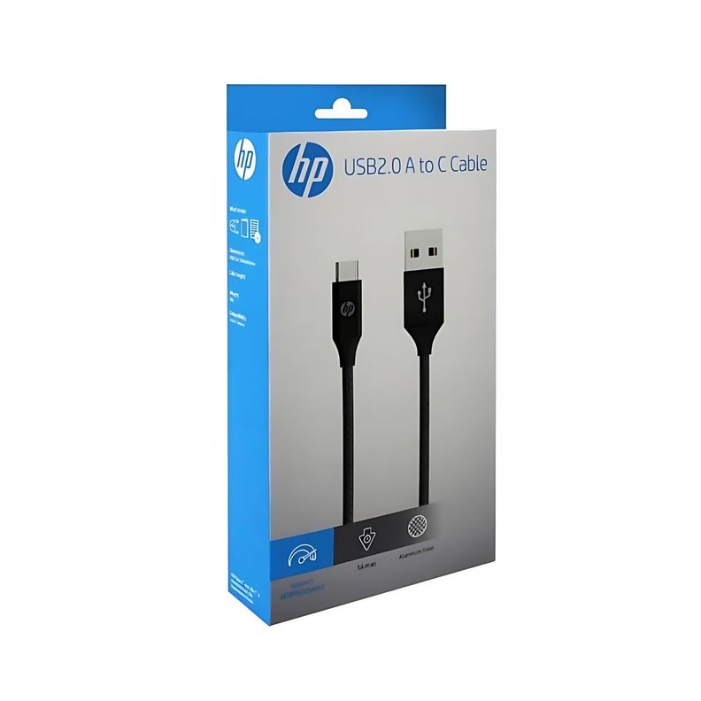 Cable Usb 2.0 A Tipo C 2m Negro Hp Dhc-tc102 - SC-0