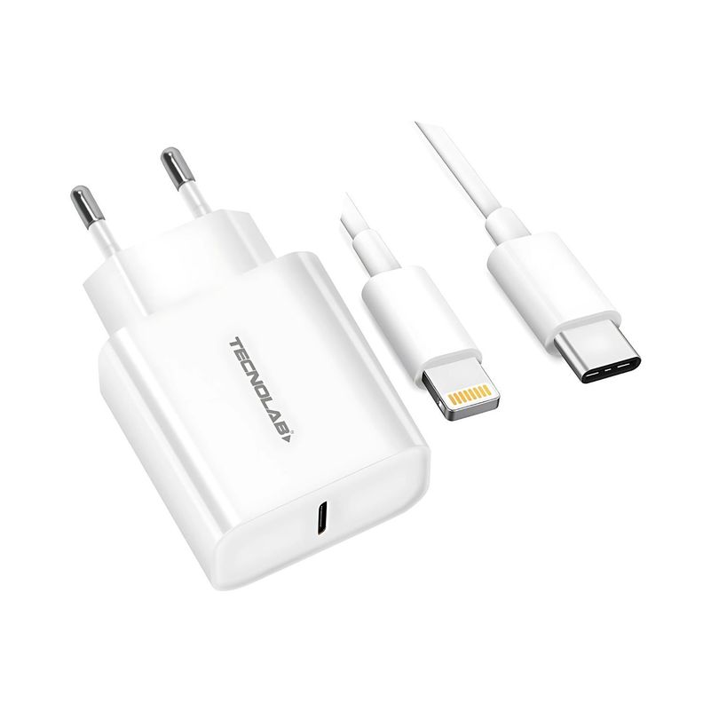 Cargador Rápido Usb-c + Cable Usb-c A Lightning - SC-0