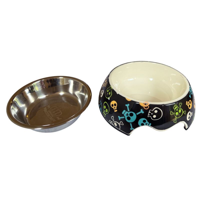 Bowl Comida Mascota Pequeño Calaveras Royal Pet - Shopyclick-1