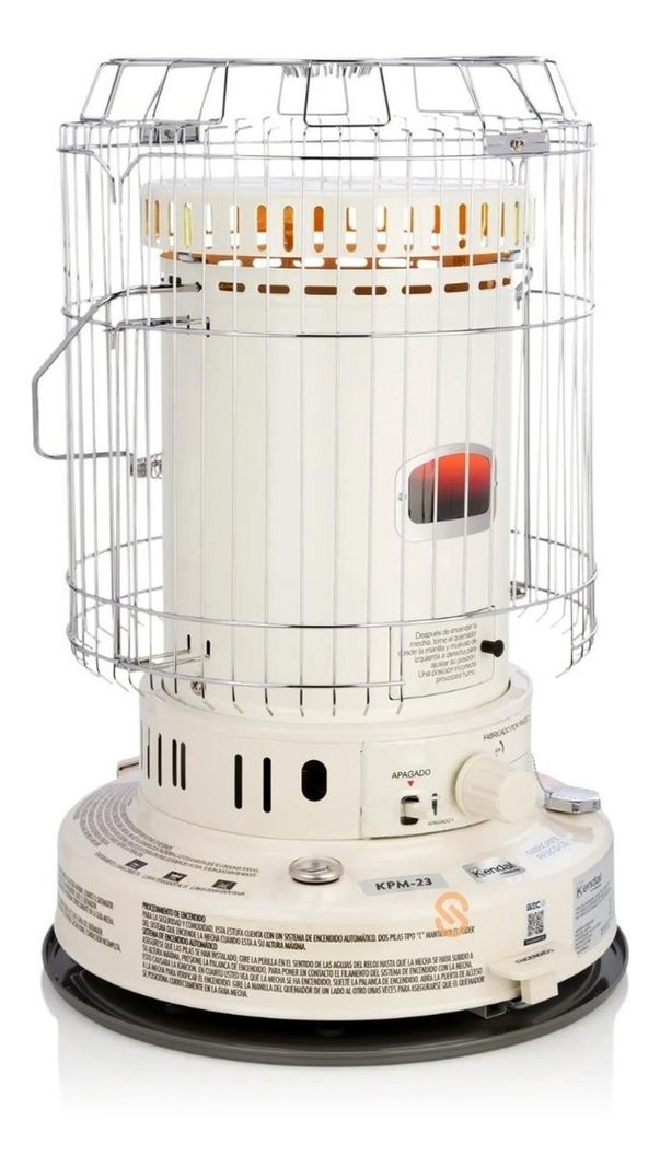 Estufa A Parafina Con Mecha Color Blanco Kendal - Shopyclick-2