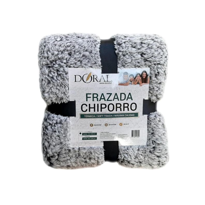 Frazada Chiporro 1.5 Plazas Surtidos Tonos Oscuros - SC-2
