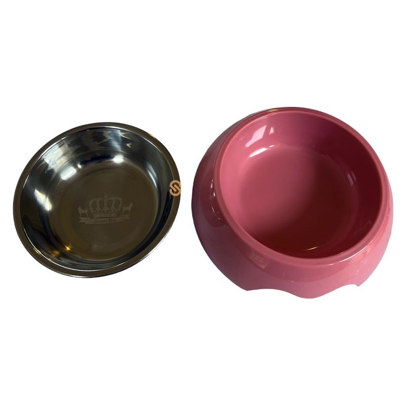 Bowl Comida Para Mascota Pequeño Rosa Royal Pet - Shopyclick-1