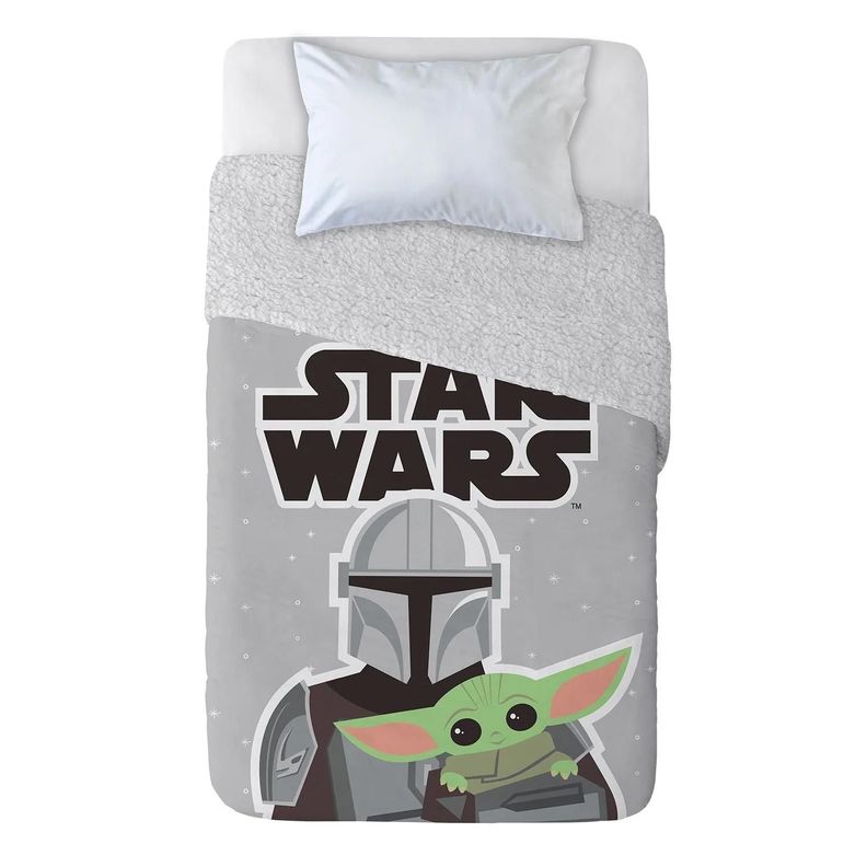 Frazada Polar Sherpa 1.5 Plazas Baby Yoda Star Wars - SC-0