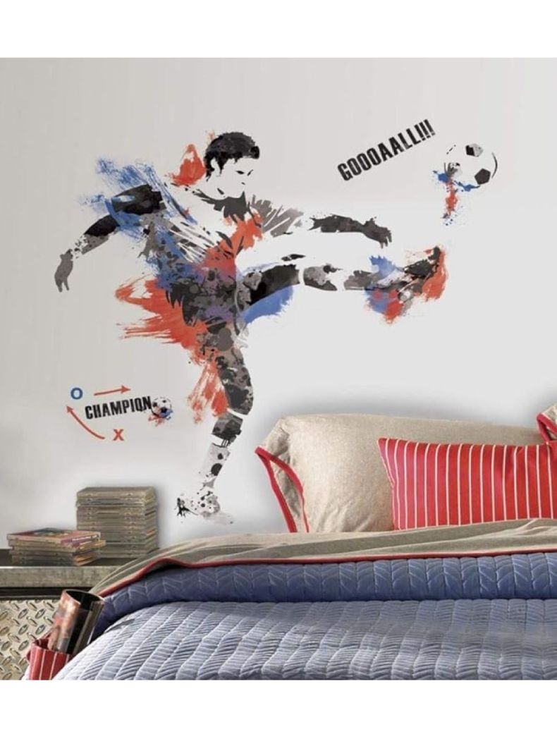 Roommates Stickers Mens Futbol Champion Giant (B6741869)-3