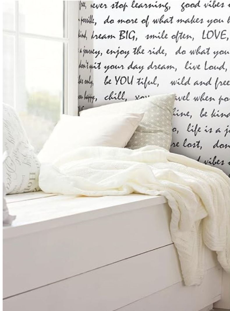 Roommates PVC Autoadhesivo Black Dream Big Script (B6730877)-0