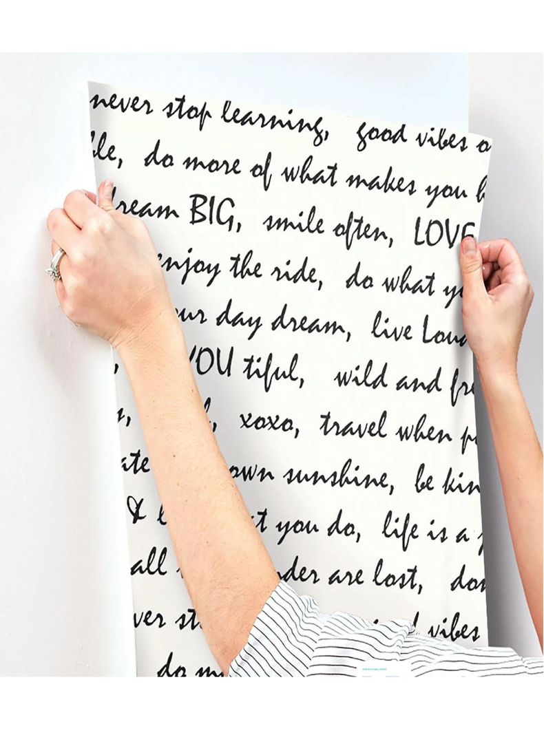 Roommates PVC Autoadhesivo Black Dream Big Script (B6730877)-1