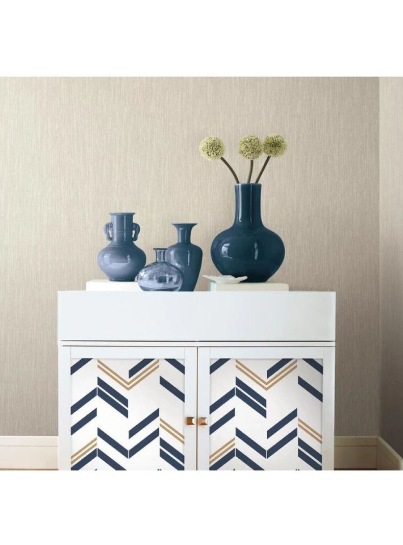 Roommates PVC Autoadhesivo Chevron Strip Blue (B6730846)-1