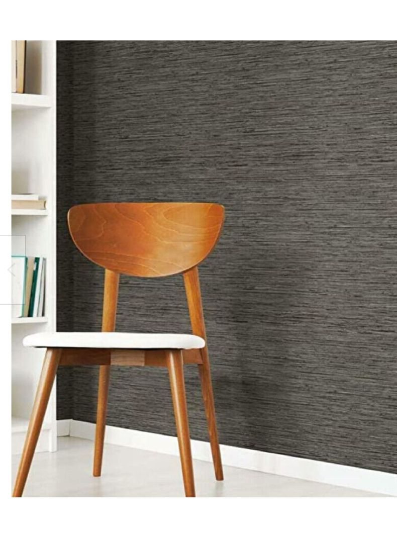 Roommates PVC Autoadhesivo Faux Grasscloth Grey (B6734346)-0
