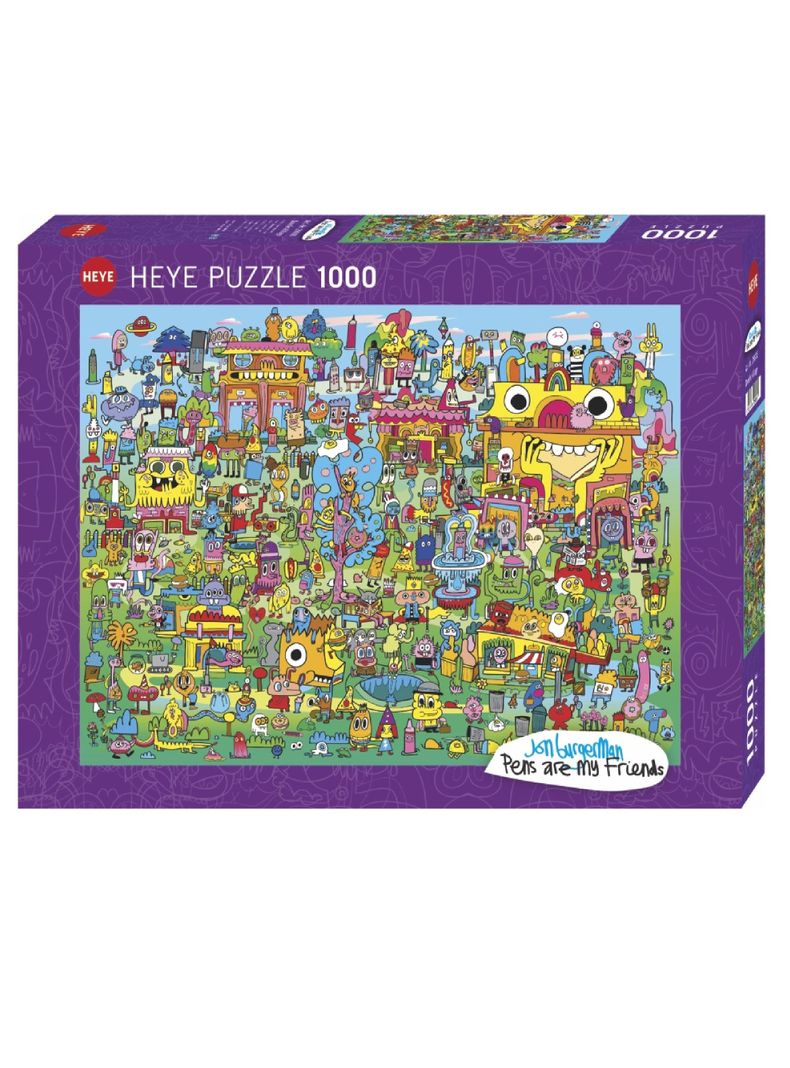 Heye Puzzle 1000 piezas Doodle Village Genial (06429936)-0