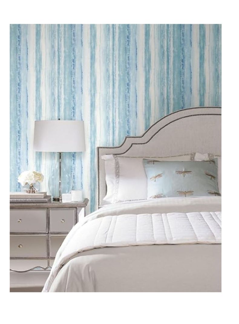 PVC Autoadhesivo BLUE WATERCOLOR STRIPE (RMK9061WP)-2