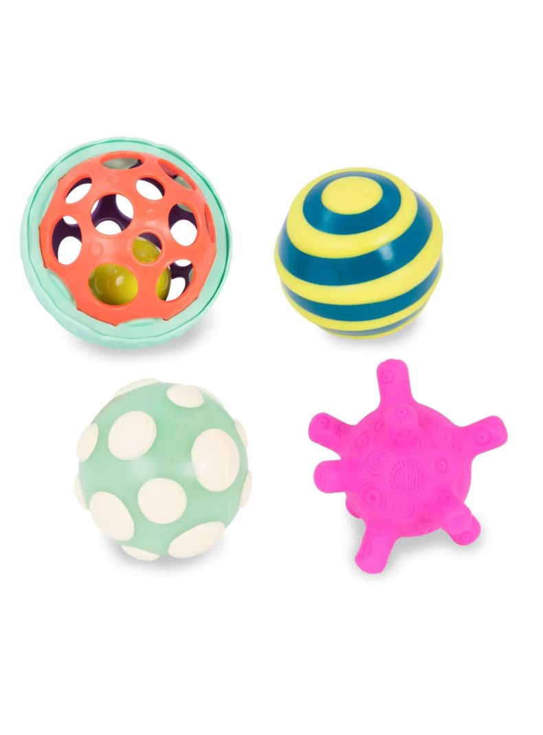 B. Toys Set de 4 pelotas con Textura (B7332907)-1