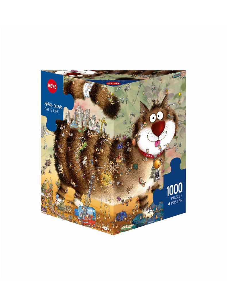 Heye Puzzle 1000 p. Degano Cats Life Genial (06429569)-0