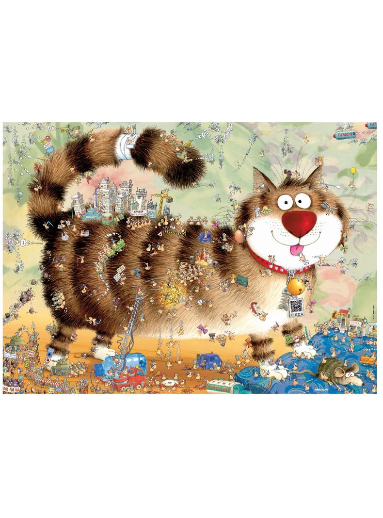 Heye Puzzle 1000 p. Degano Cats Life Genial (06429569)-1