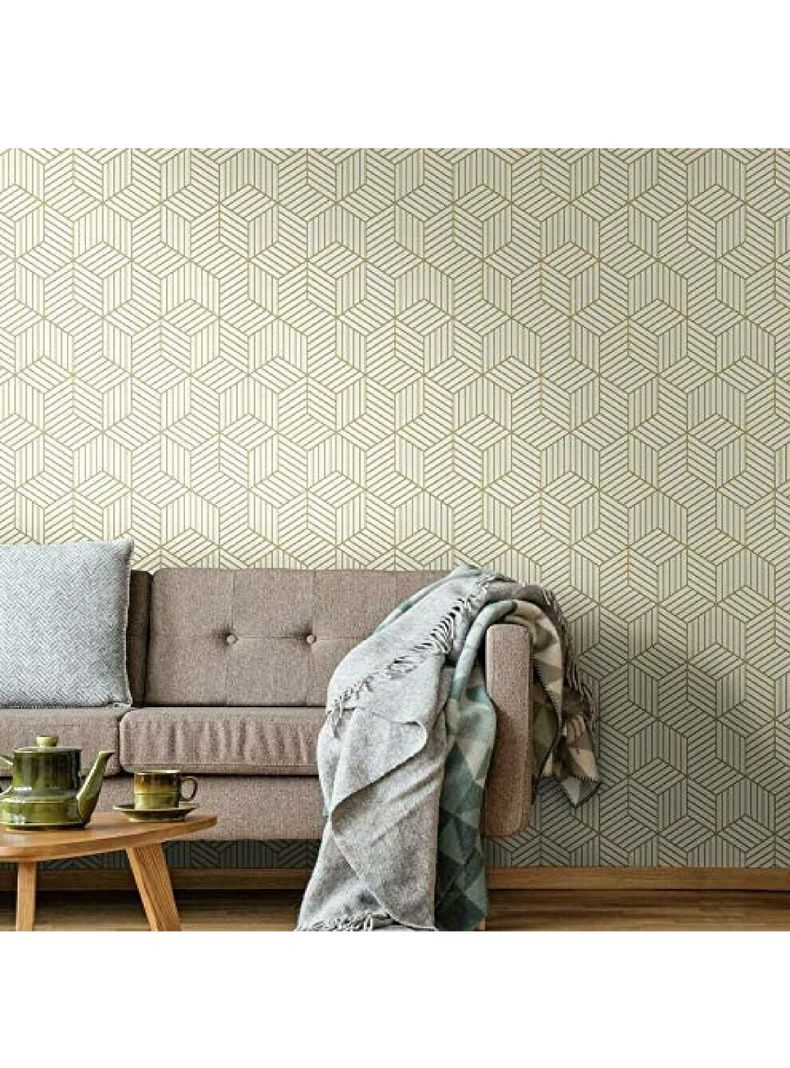 Roommates PVC Autoadhesivo Stripped Hexagon (B6726003)-2