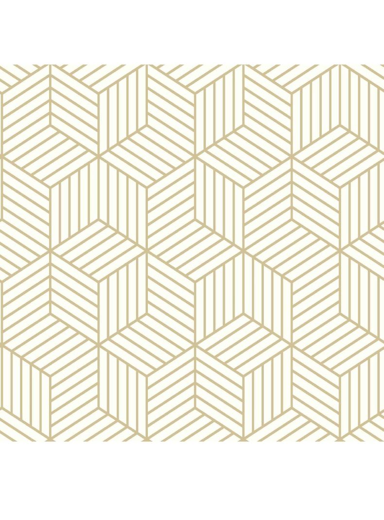 Roommates PVC Autoadhesivo Stripped Hexagon (B6726003)-3