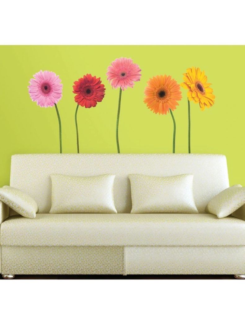 Roommates Stickers Small Gerber Daisies (B6767221)-0
