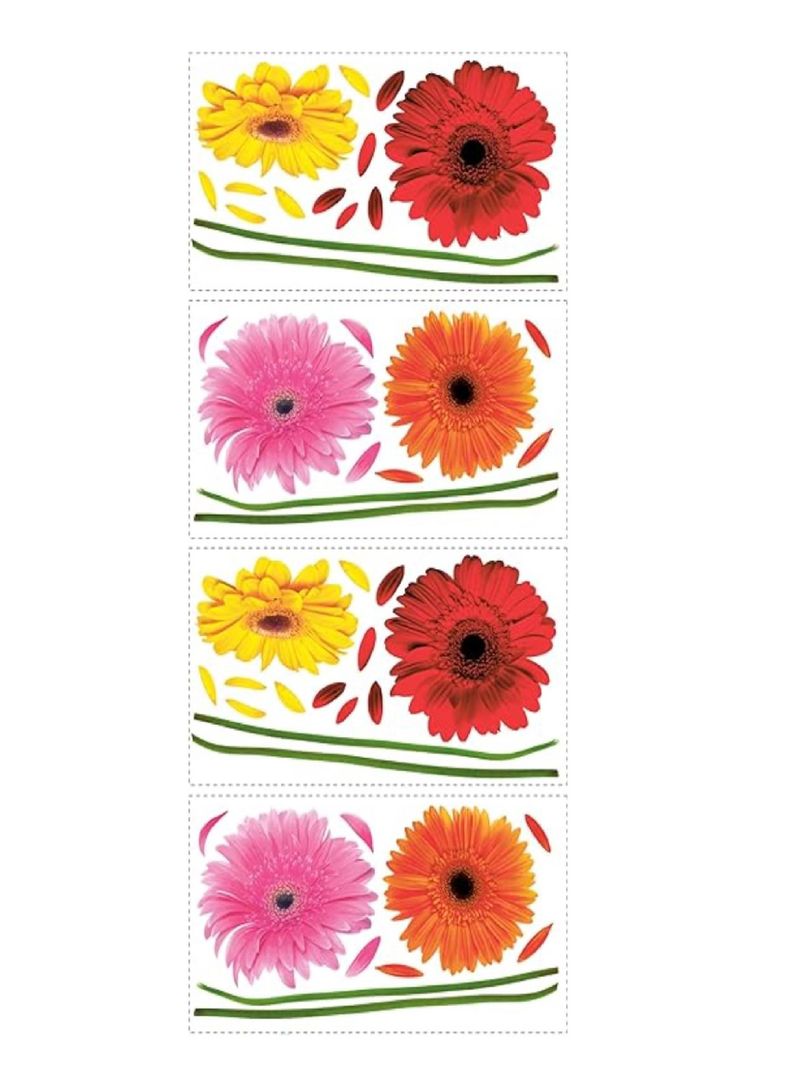 Roommates Stickers Small Gerber Daisies (B6767221)-4