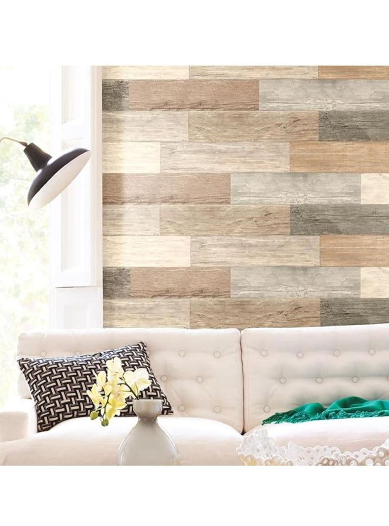 Roommates Stickers Distressed Barn Wood Planks (B6726042)-0