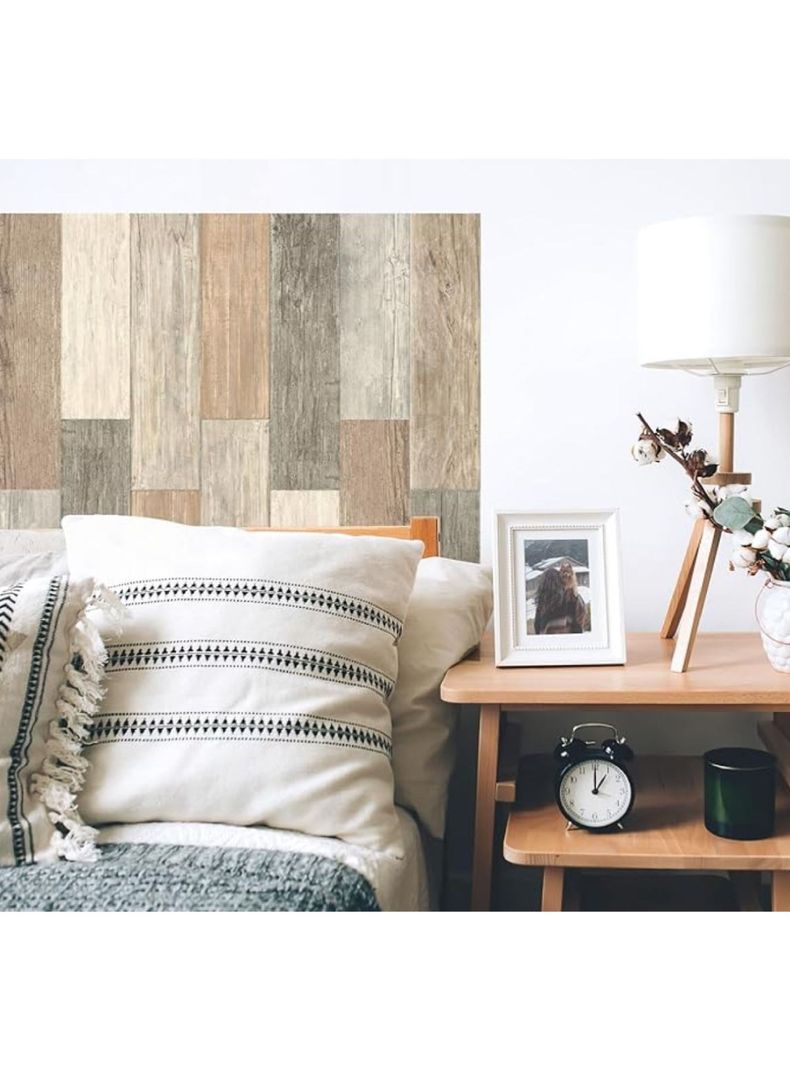 Roommates Stickers Distressed Barn Wood Planks (B6726042)-4