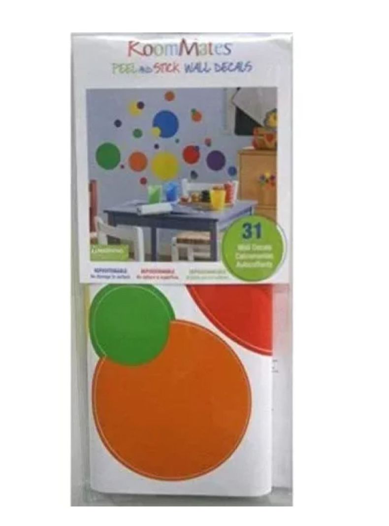 Roommates Stickers Just Color Dots Appliques (B6740164)-3