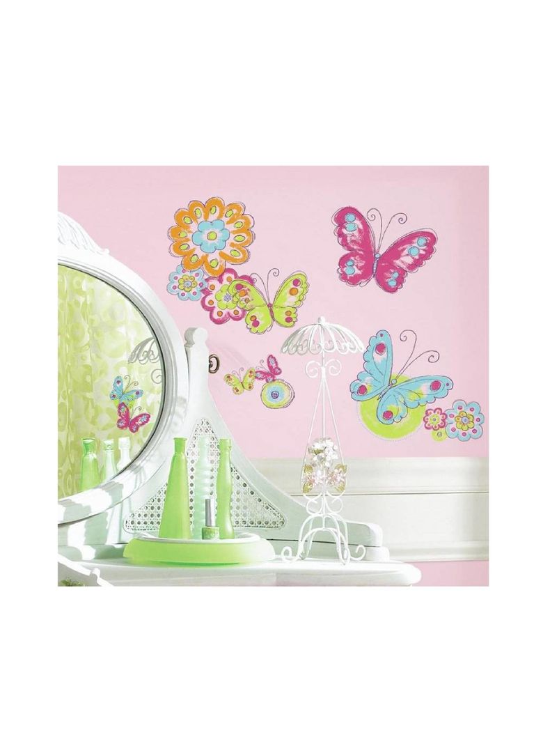 Wallstickers decorativos Brush Work Butterfly (RMK2325SCS)-2