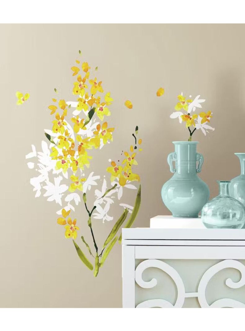 Roommates Stickers Yellow Flower Arrangement (B6772815)-0