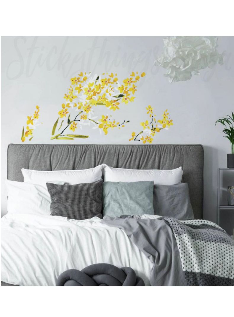 Roommates Stickers Yellow Flower Arrangement (B6772815)-2