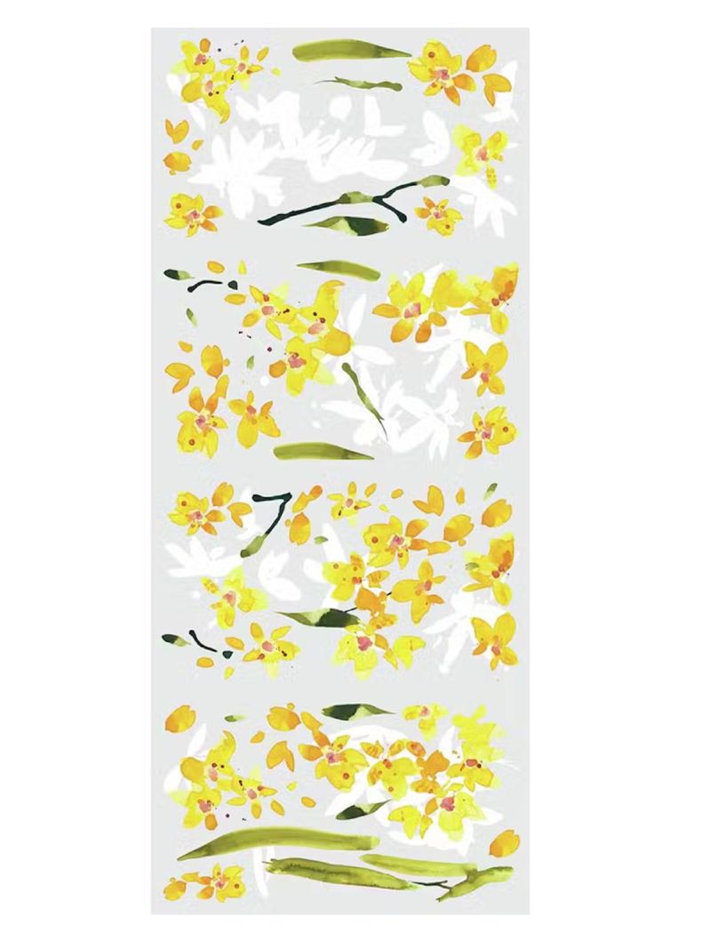 Roommates Stickers Yellow Flower Arrangement (B6772815)-3