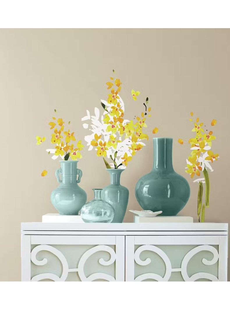 Roommates Stickers Yellow Flower Arrangement (B6772815)-4
