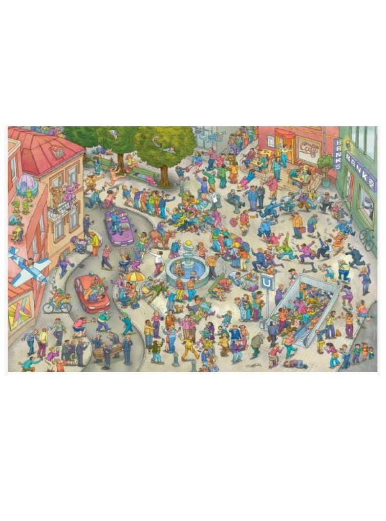 Heye Puzzle 1000 p. Mobile Zombies Genial (06430045)-1