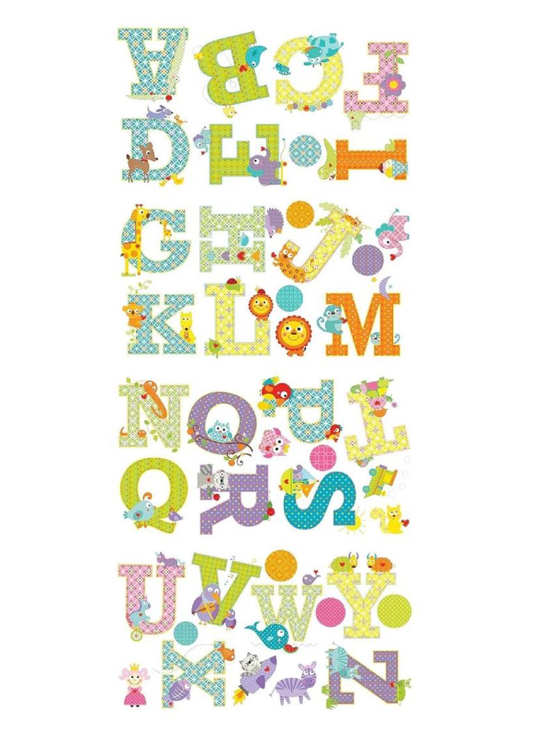 Roommates Stickers Dena Designs Animal Alphabet (B6752462)-0