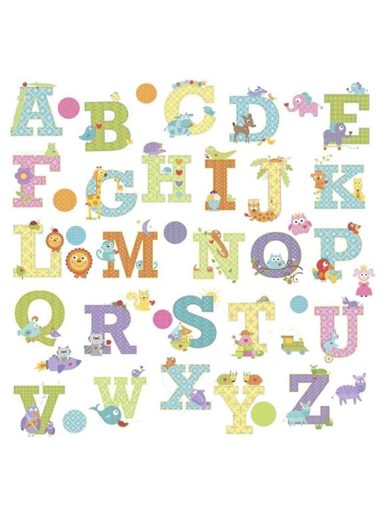 Roommates Stickers Dena Designs Animal Alphabet (B6752462)-2