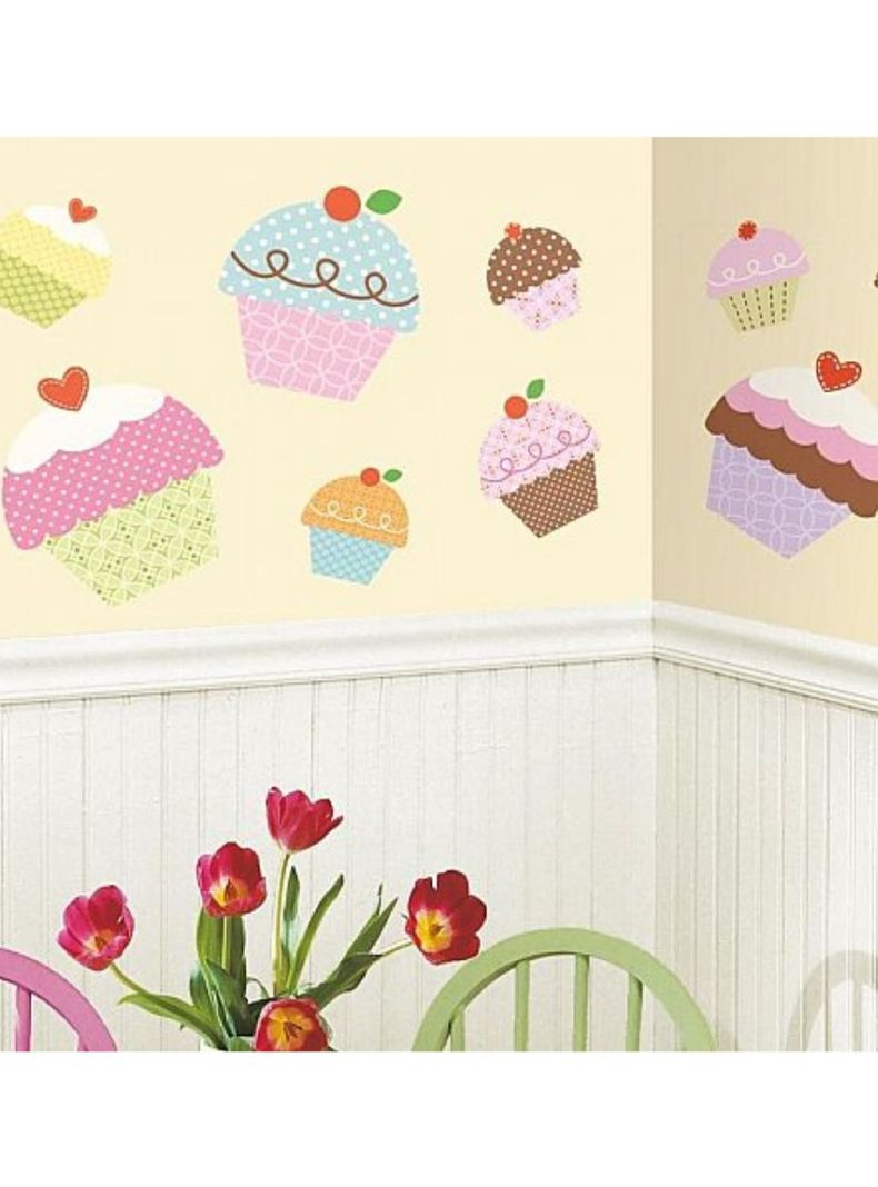 Roommates Stickers Happi Cupcakes Giant (B6727270)-0