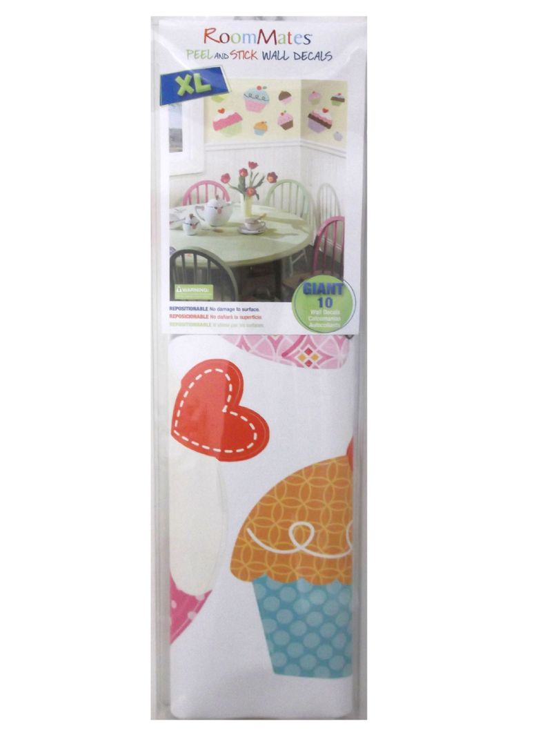 Roommates Stickers Happi Cupcakes Giant (B6727270)-1