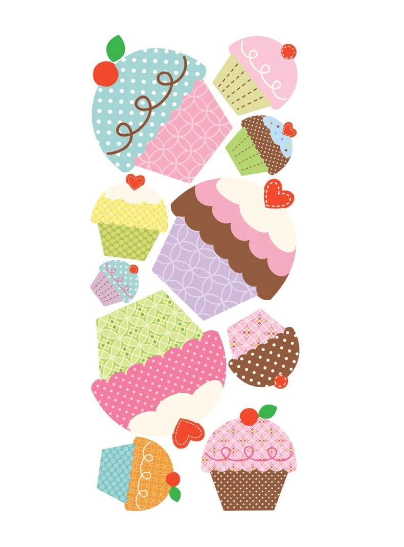 Roommates Stickers Happi Cupcakes Giant (B6727270)-2