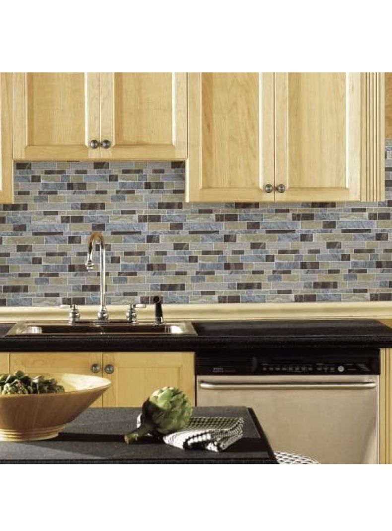 Roommates Stickers StickTiles Modern Long Stone (B6705447)-2