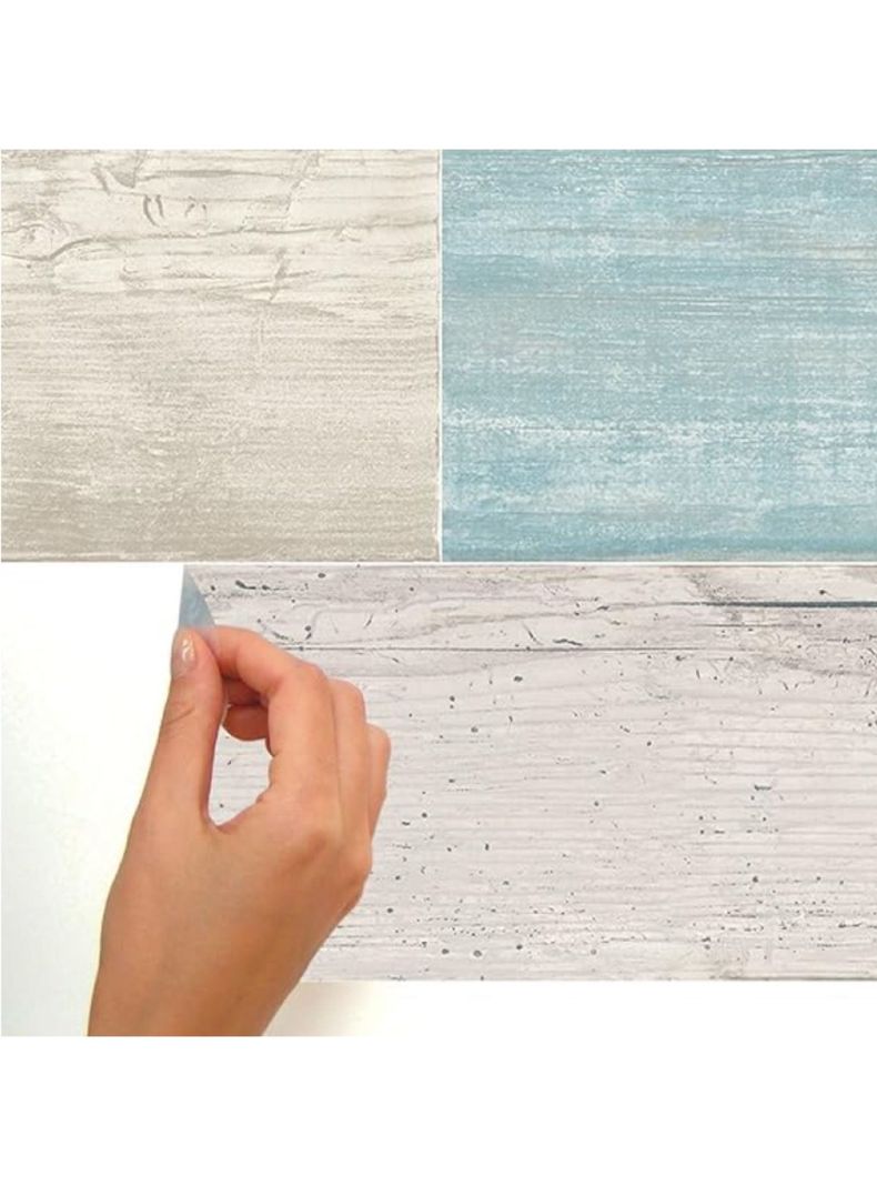Roommates Stickers Distressed Blue Wood Planks (B6724854)-3