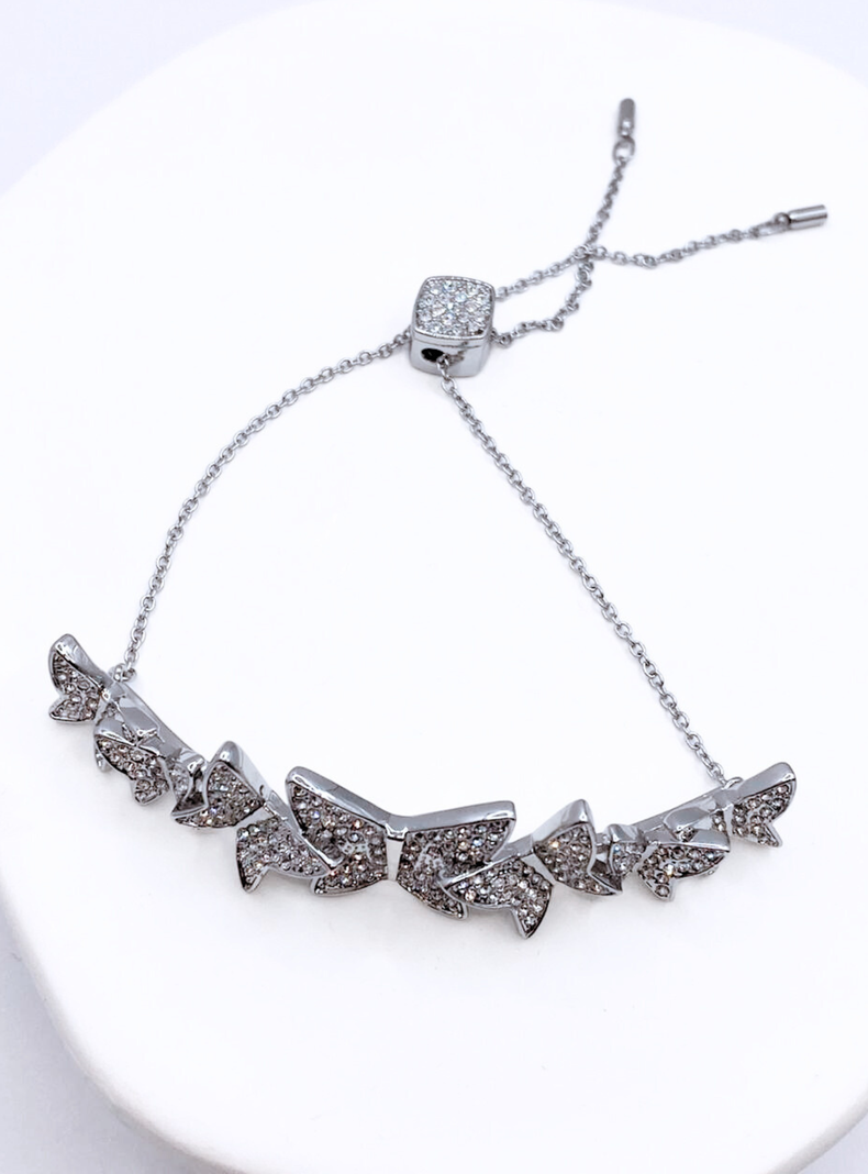Pulsera Brazalete Mil Mariposa, Circonita Pavé-2
