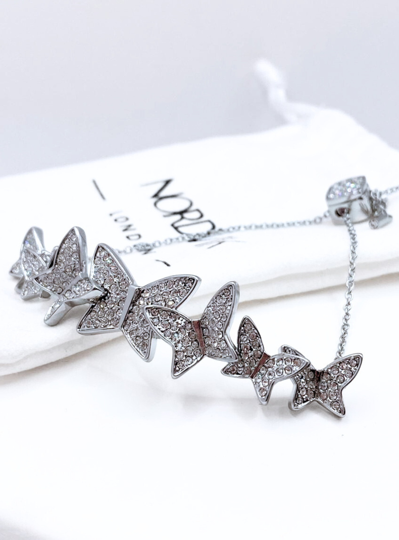 Pulsera Brazalete Mil Mariposa, Circonita Pavé-4