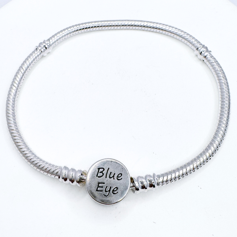 Pulsera Charms Ojo Turco Personalizable en Plata 925-1