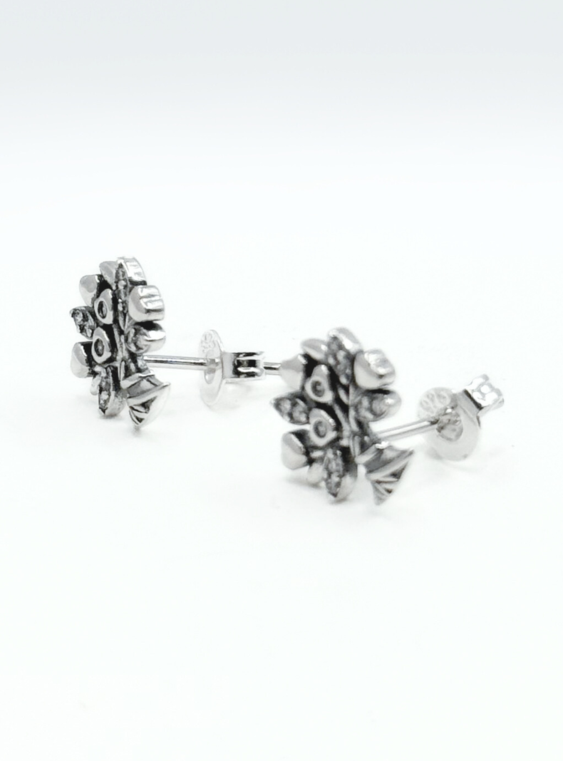 Aros Árbol De La Vida Y Corazones Con Circones, Plata 925-2