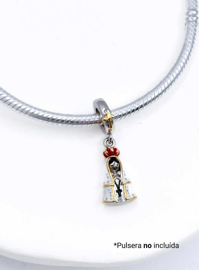 Charm Colgante de Virgen para Pulsera en Plata 925, Regalo Primera Comunión, Religión-2
